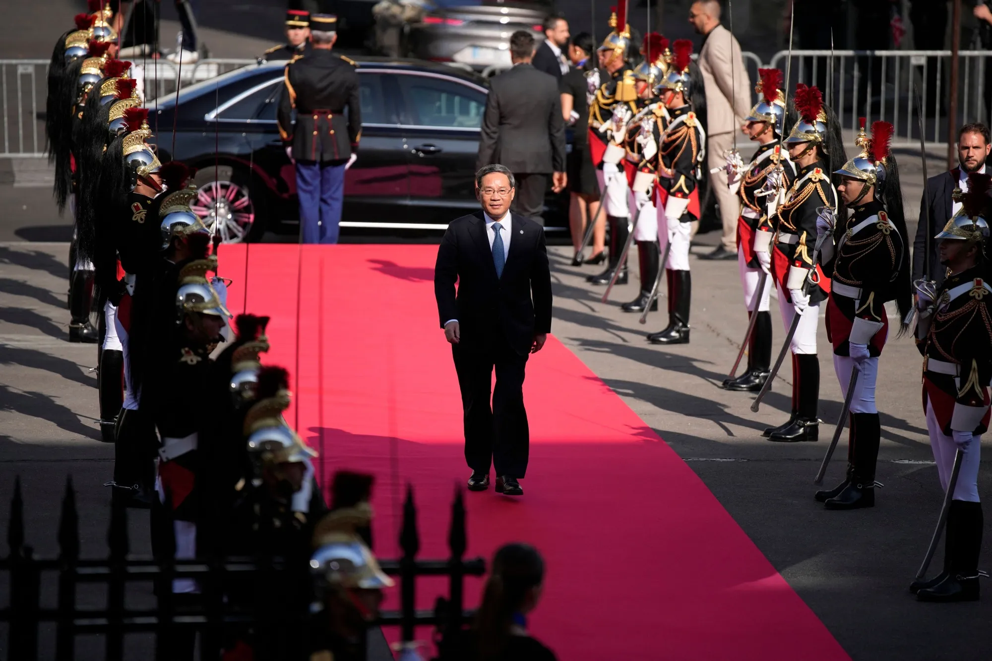 Li Qiang arrives at the New Global Financing Pact. summit in Paris on June 23.