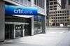 An empty sidewalk is seen in front of a Citigroup Inc. Citibank branch in New York, U.S., on Friday, April 10, 2020. Citigroup is scheduled to release earnings figures on April 15.