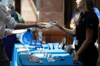 A career fair in Castle Hayne, North Carolina, US. 