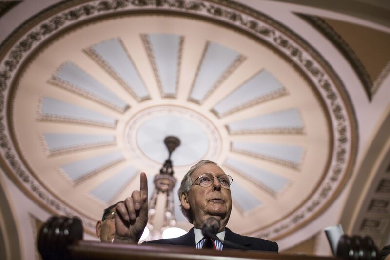 Senate Leadership Hold News Conferences After Weekly Policy Luncheon