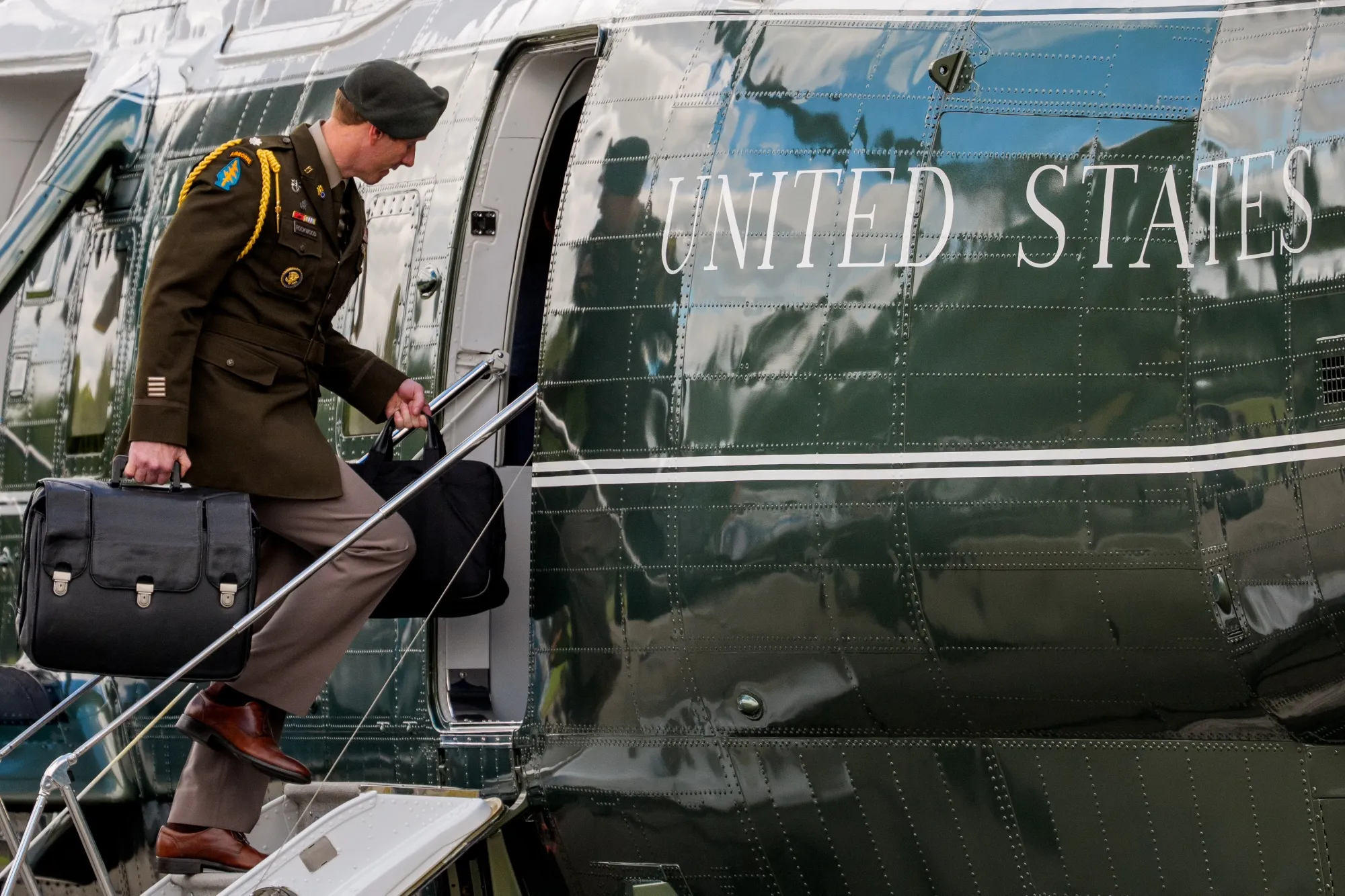 The launch codes are always along for the ride.