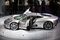 The Jaguar C-X75 concept car at the Paris Motor Show in 2010.