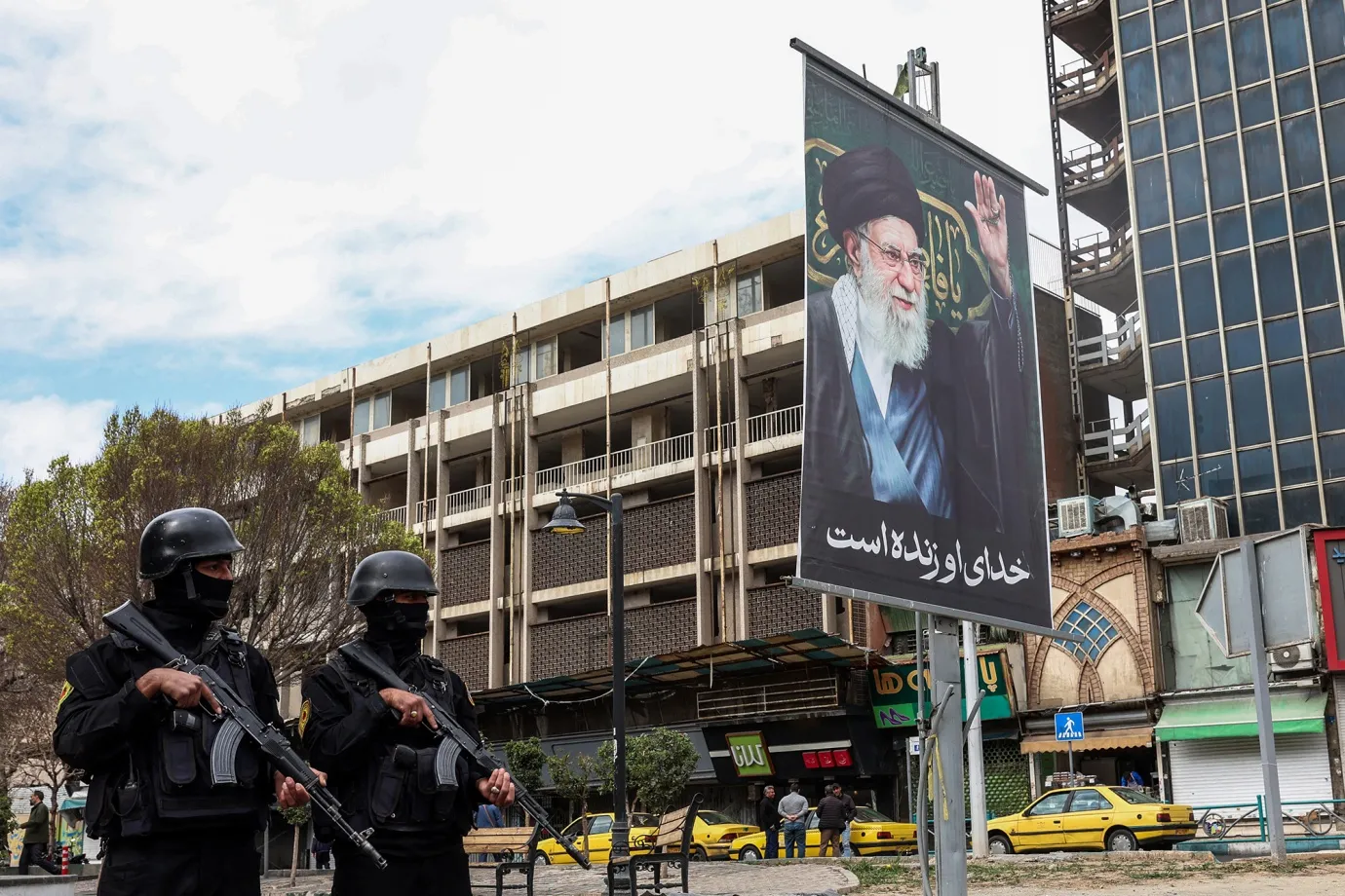 Khamanei is gone, but Iranian security are still on the streets.