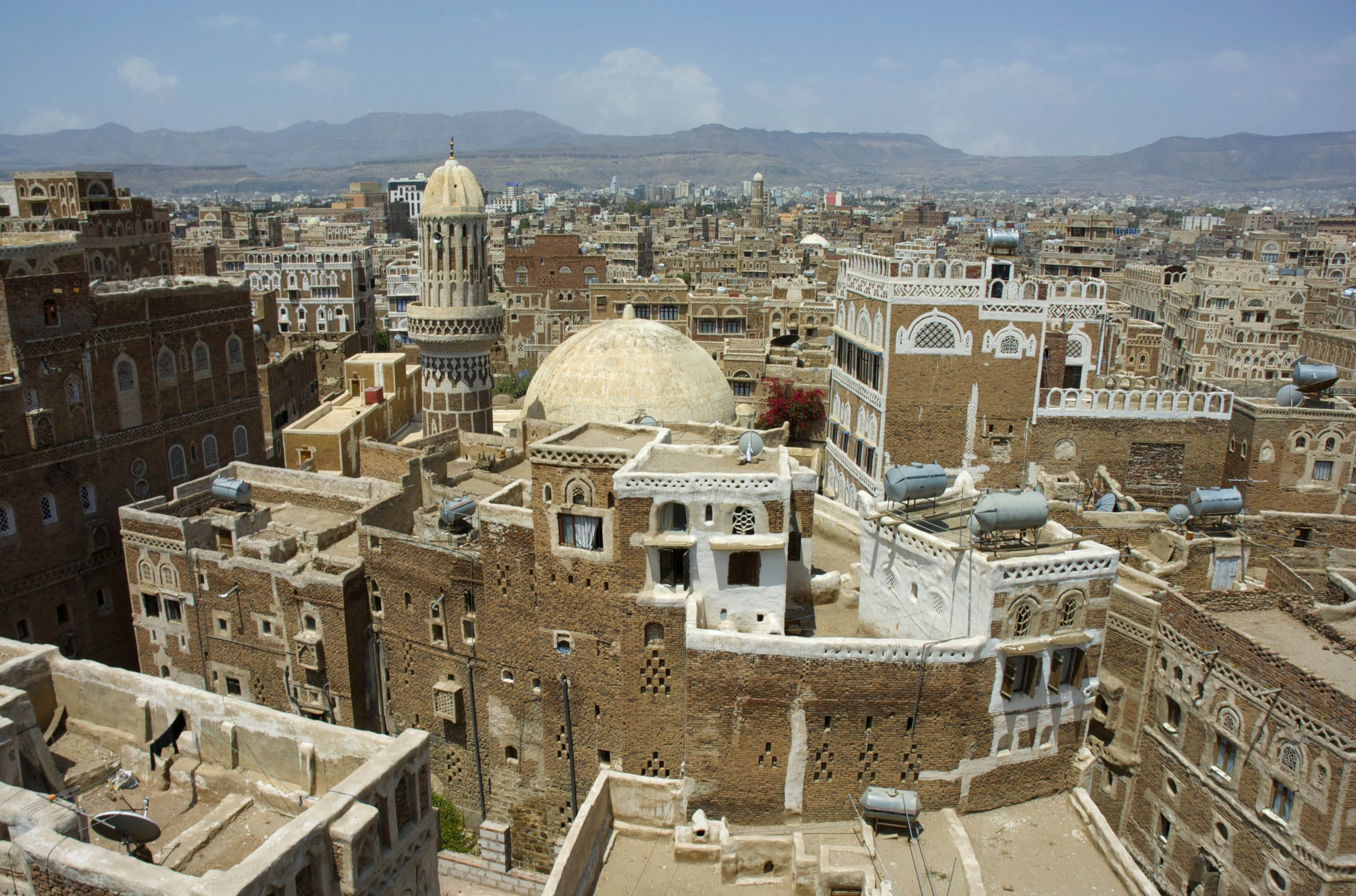 The city Sana'a in Yemen
