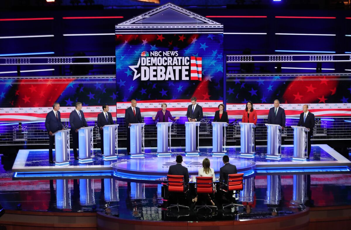 Democratic Debate On NBC First Night Is Most Watched Program Bloomberg