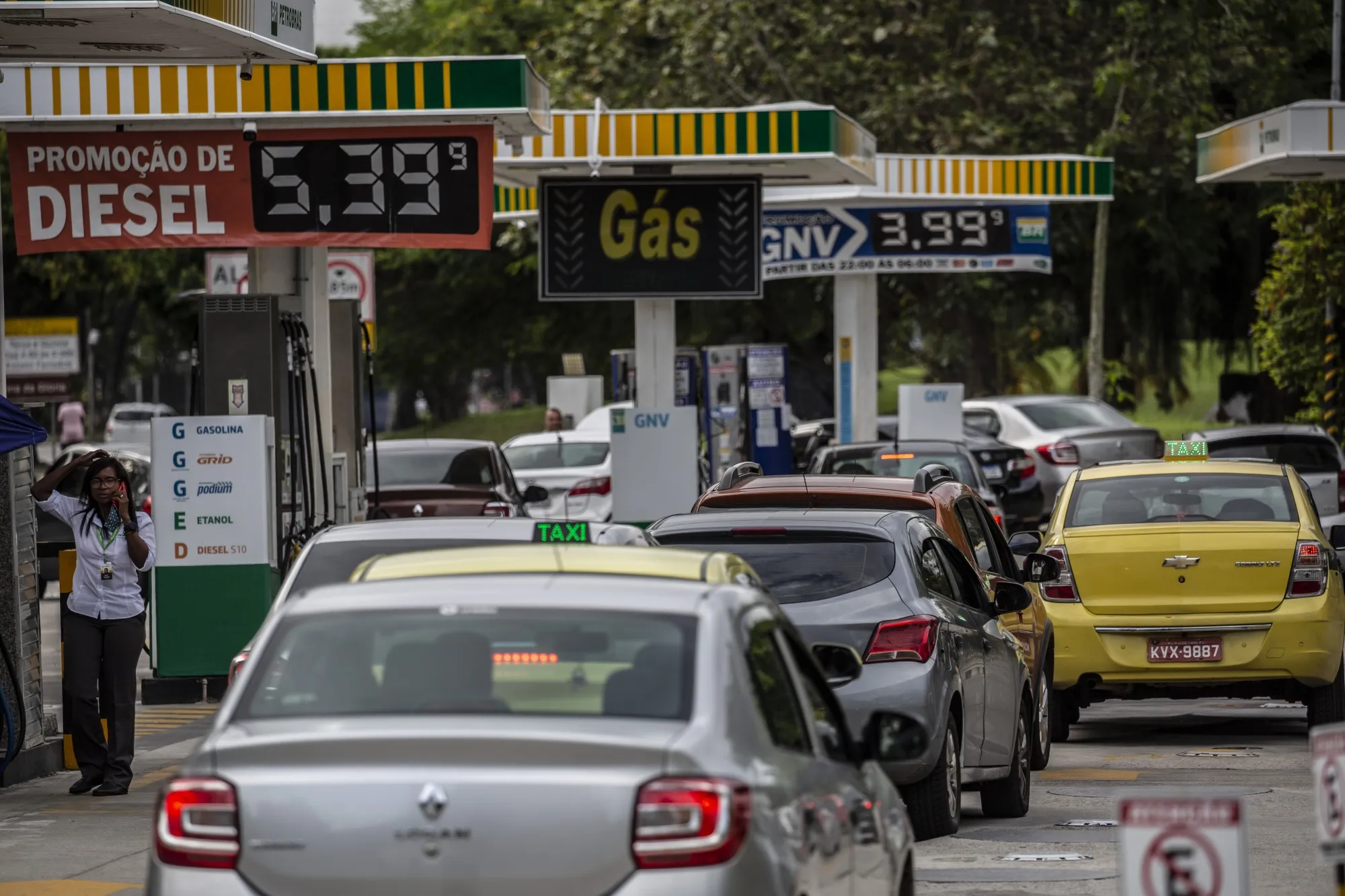 A Petrobras gas station in Rio de Janeiro, Brazil, on Oct. 21.