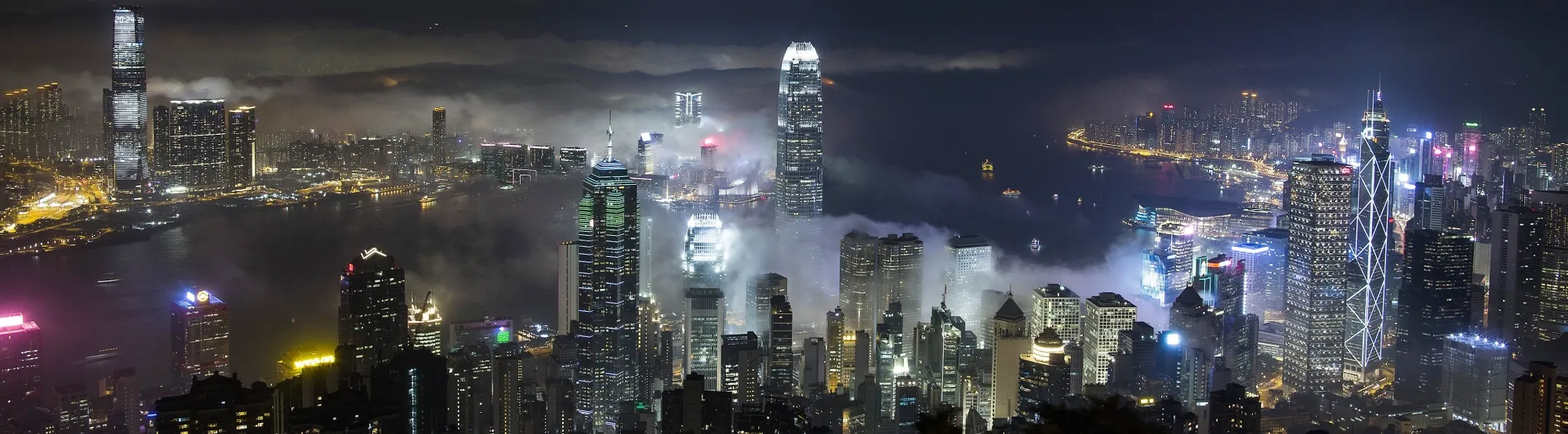 Hong Kong Skyline As China Traders Flee to City In Record Stock-Buying Streak