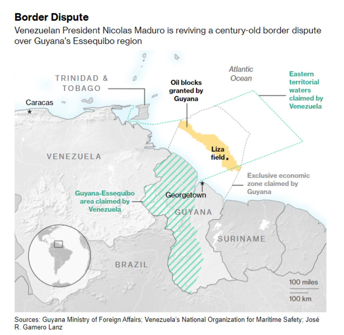 Why Venezuela Pulled Back Troops From Guyana Border: QuickTake - Bloomberg
