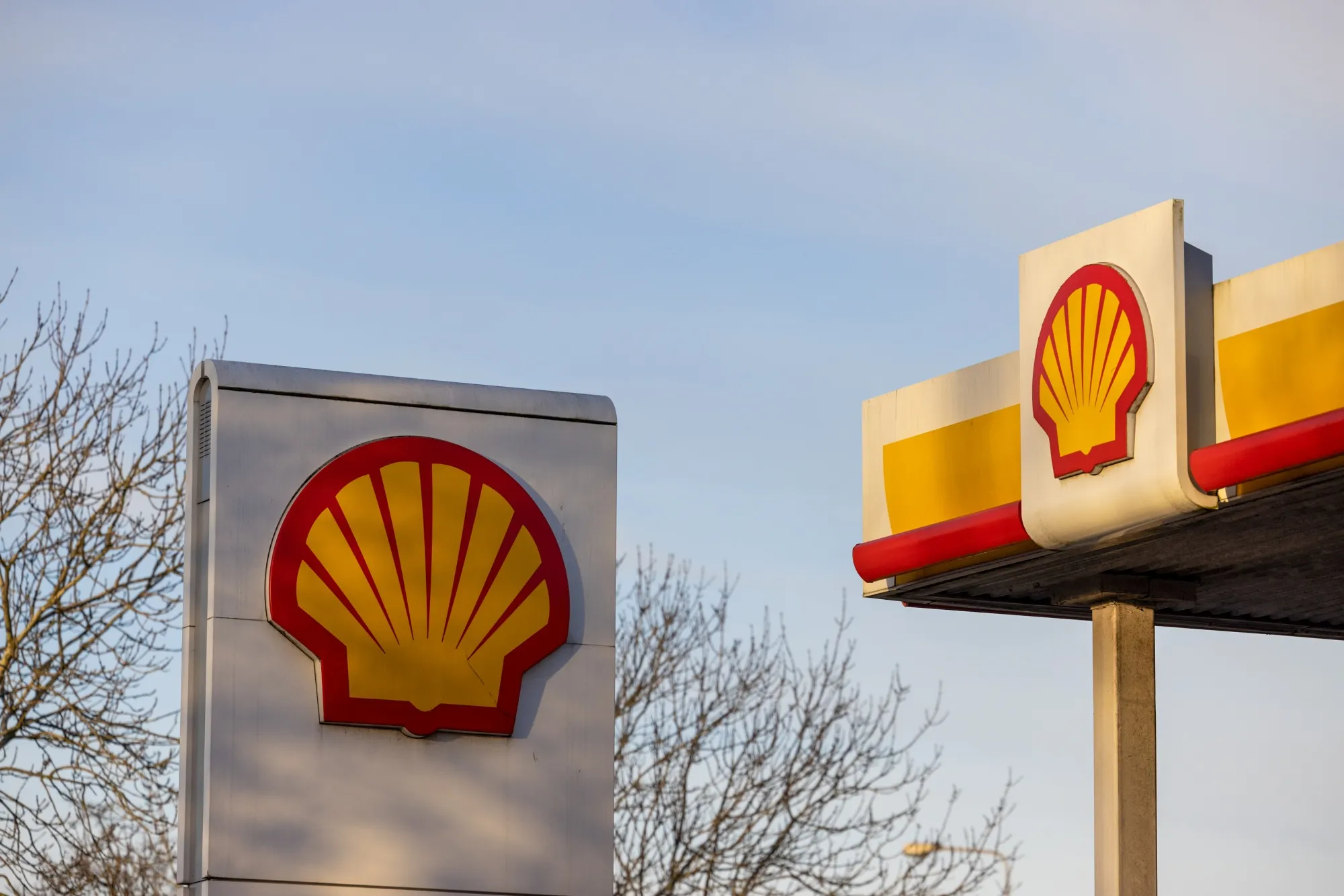 Shell Plc Petrol Stations As Company Announces Record Profit