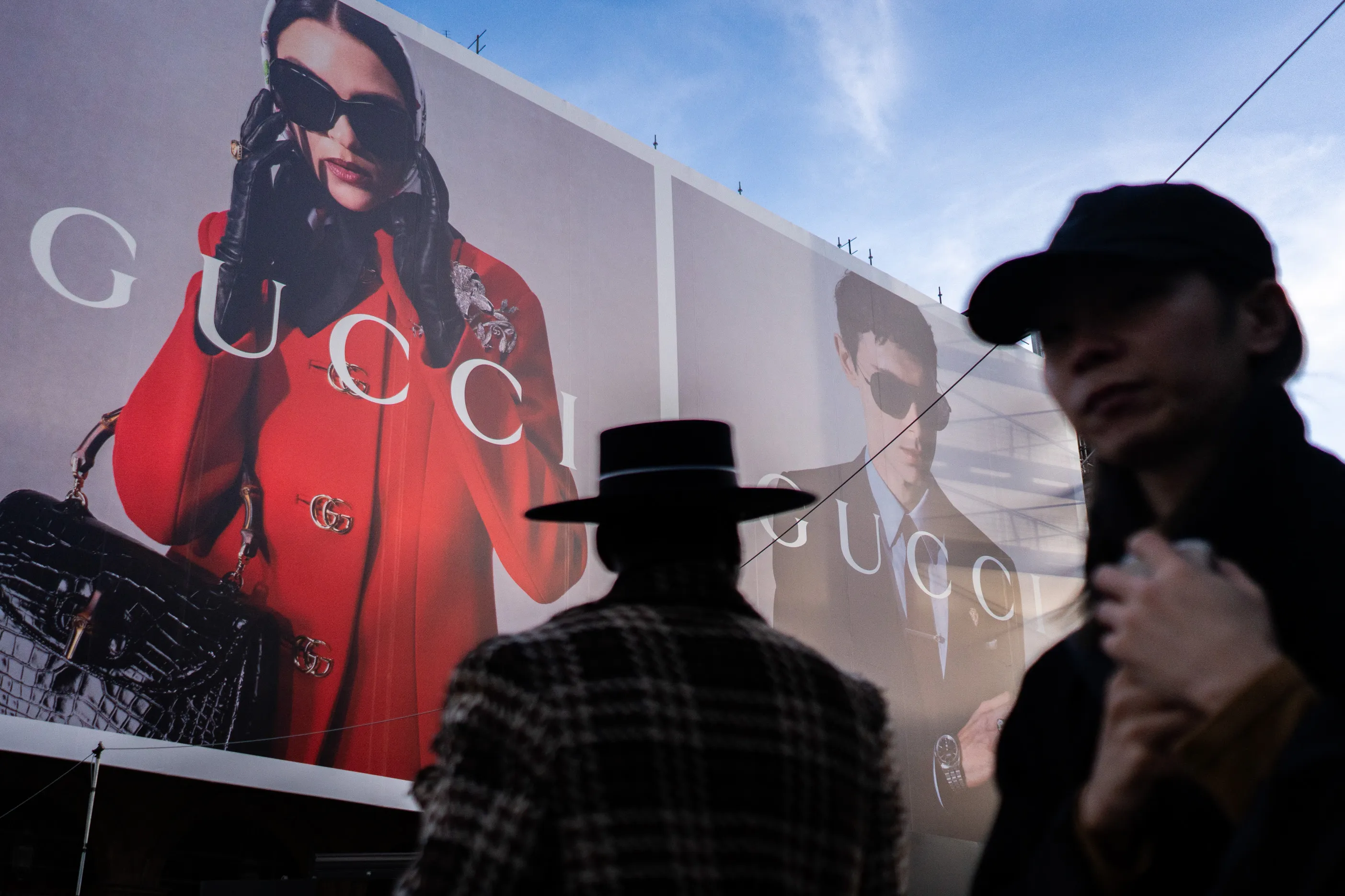 A Gucci billboard in Paris 