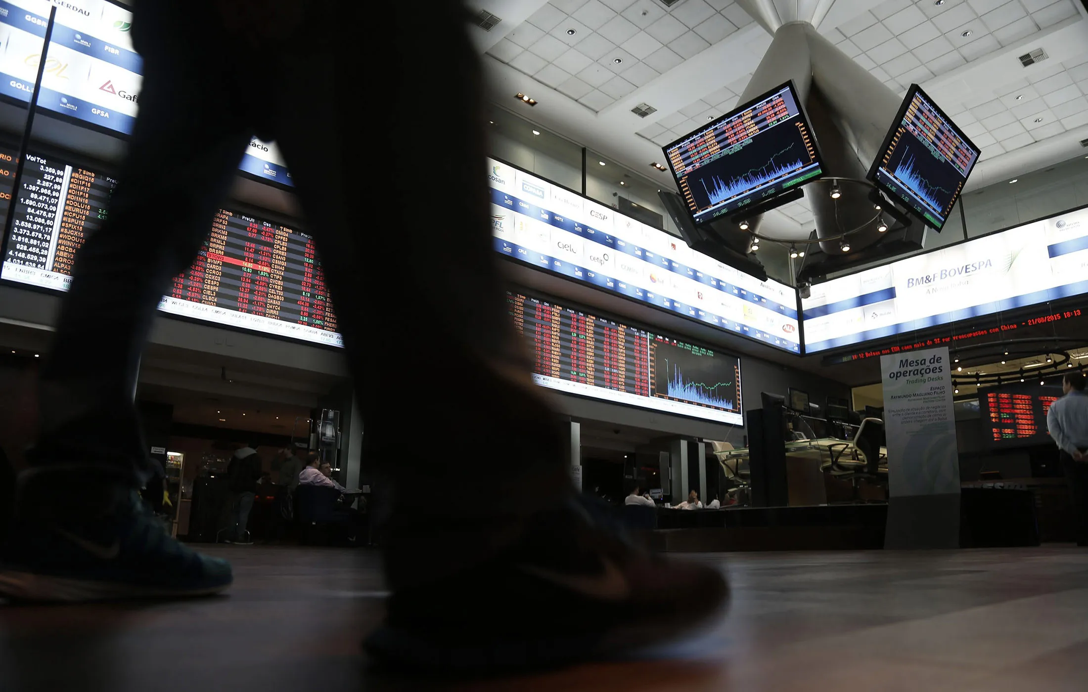 The Bovespa Stock Exchange headquarters in downtown Sao Paulo, Brazil, on Aug. 24, 2015.
