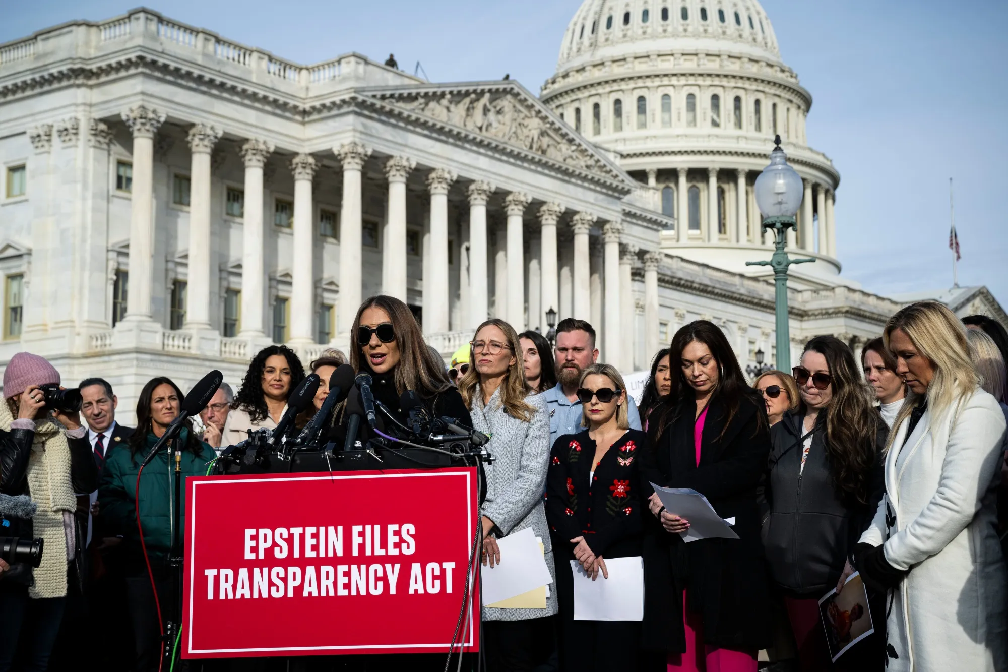 A group of survivors of deceased financier Jeffrey Epstein’s sex trafficking pressured Congress last month to demand release of the government’s files.