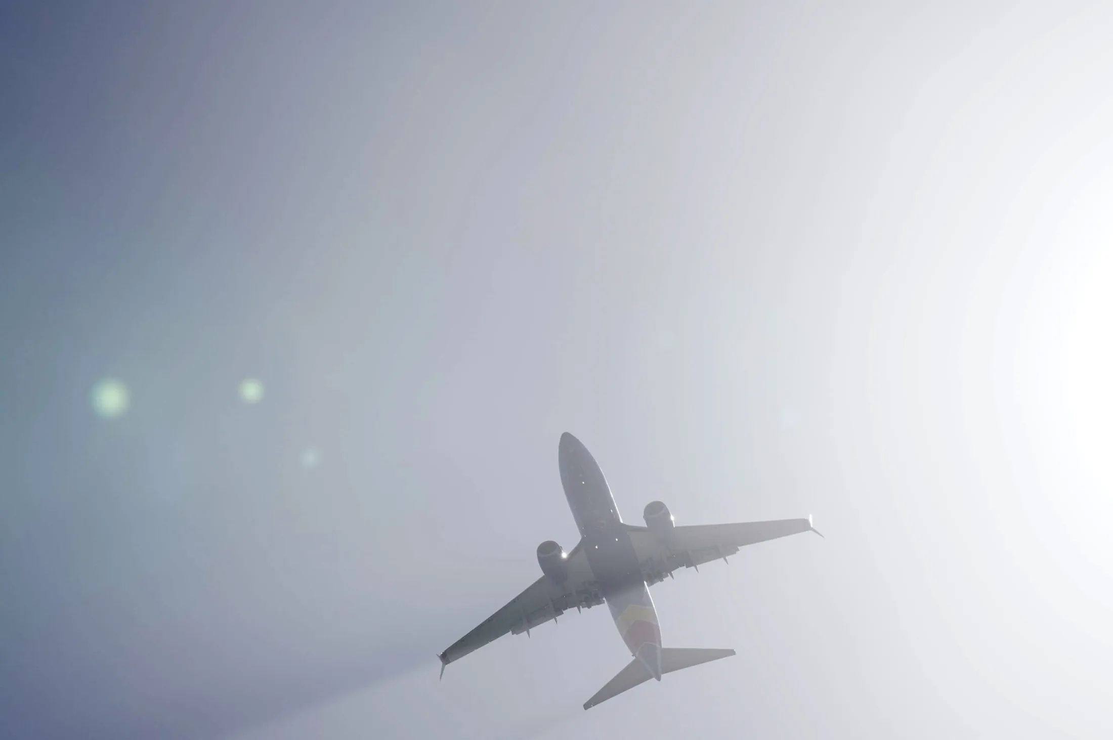 A passenger aircraft prepares to land at Los Angeles International Airport (LAX).