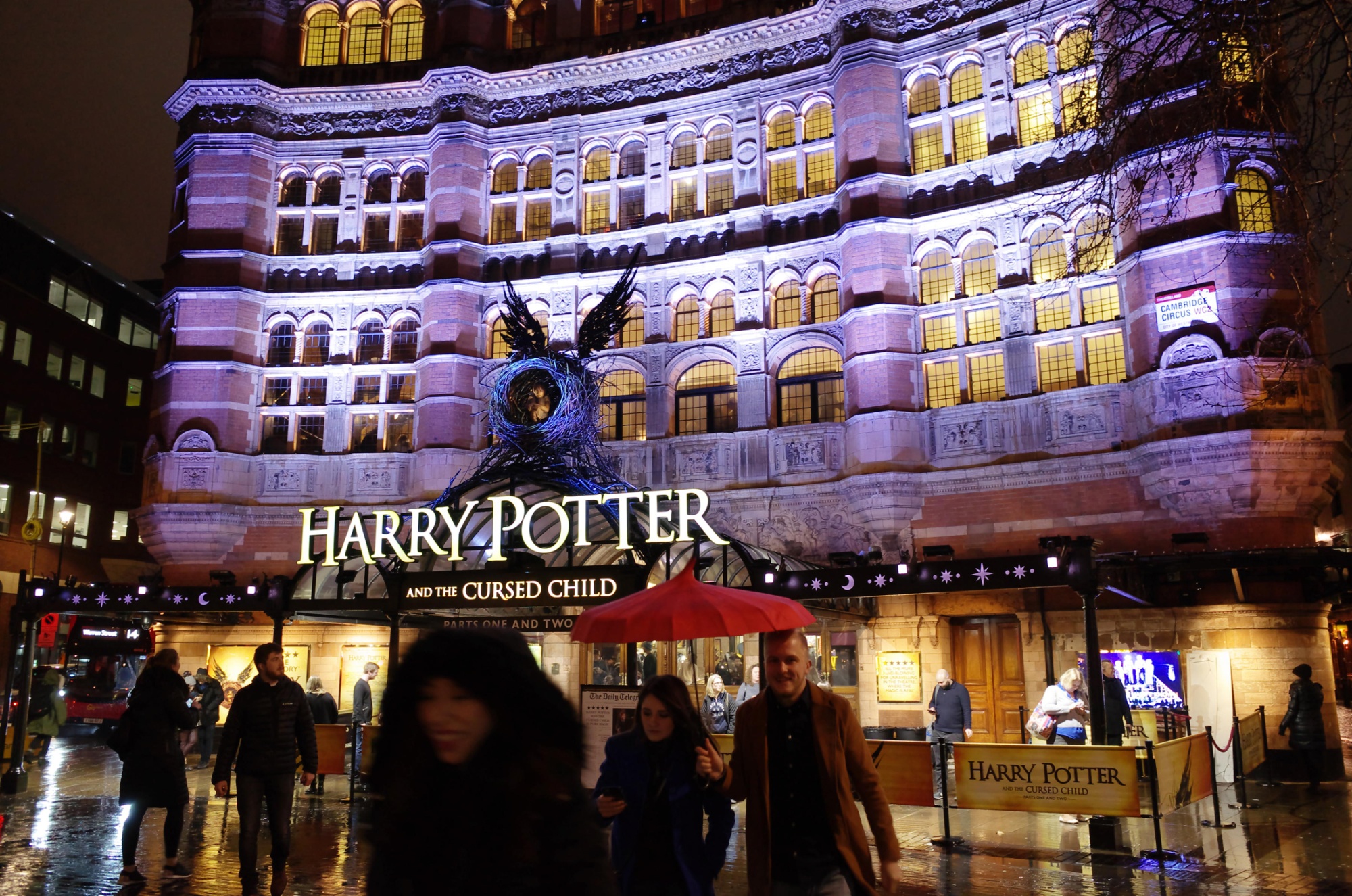 Harry Potter and the Cursed Child at the Palace Theatre in London. Source: Alamy