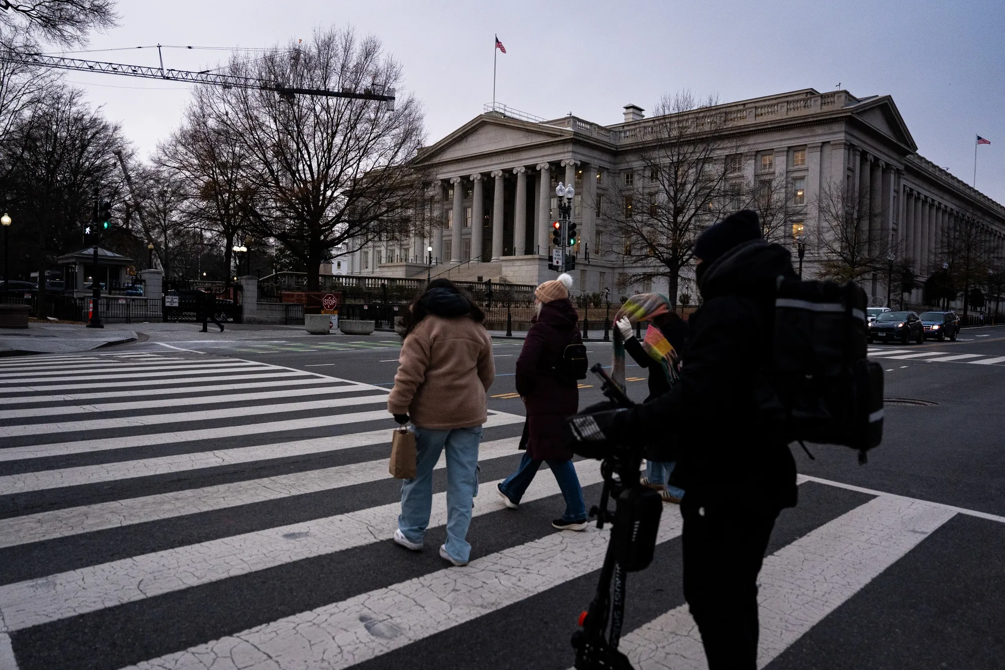 The US Treasury Department in Washington.