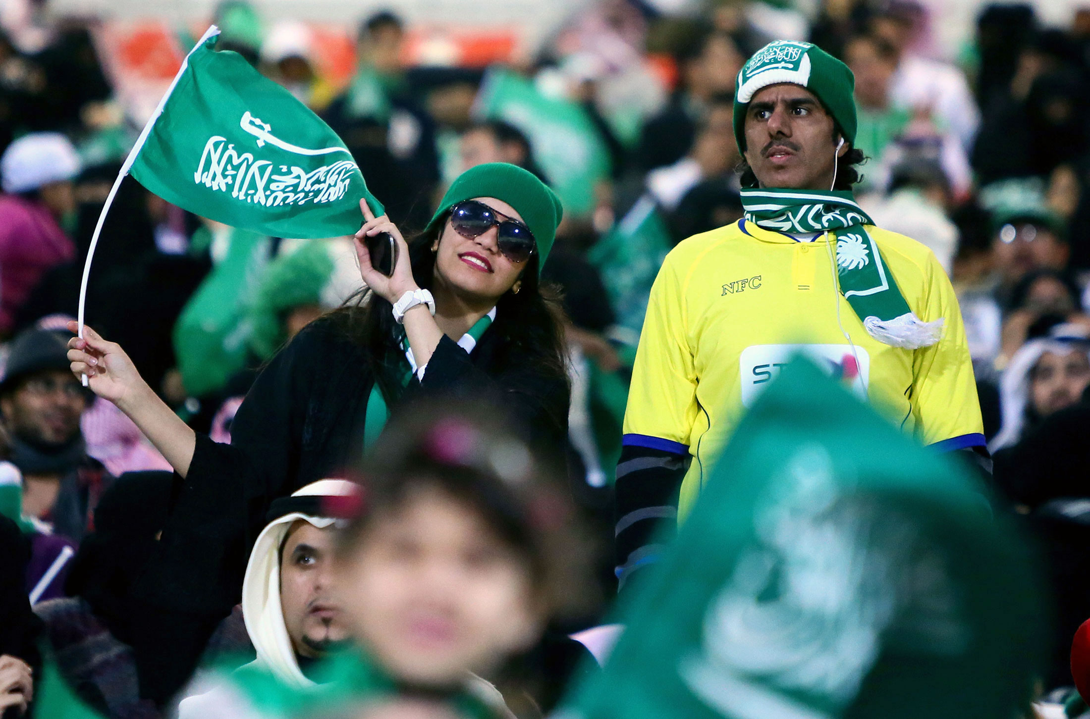 Saudi Women to Attend Official Soccer Matches for First Time - Bloomberg