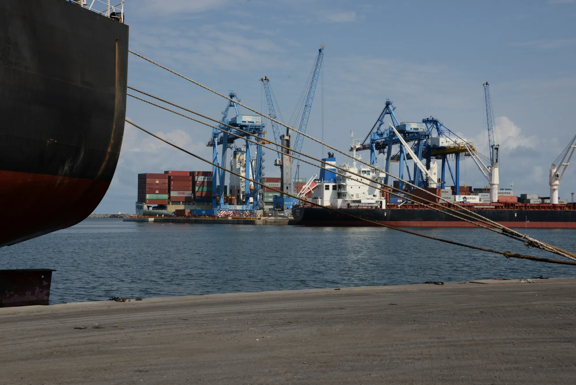 The port of Tema, Ghana.