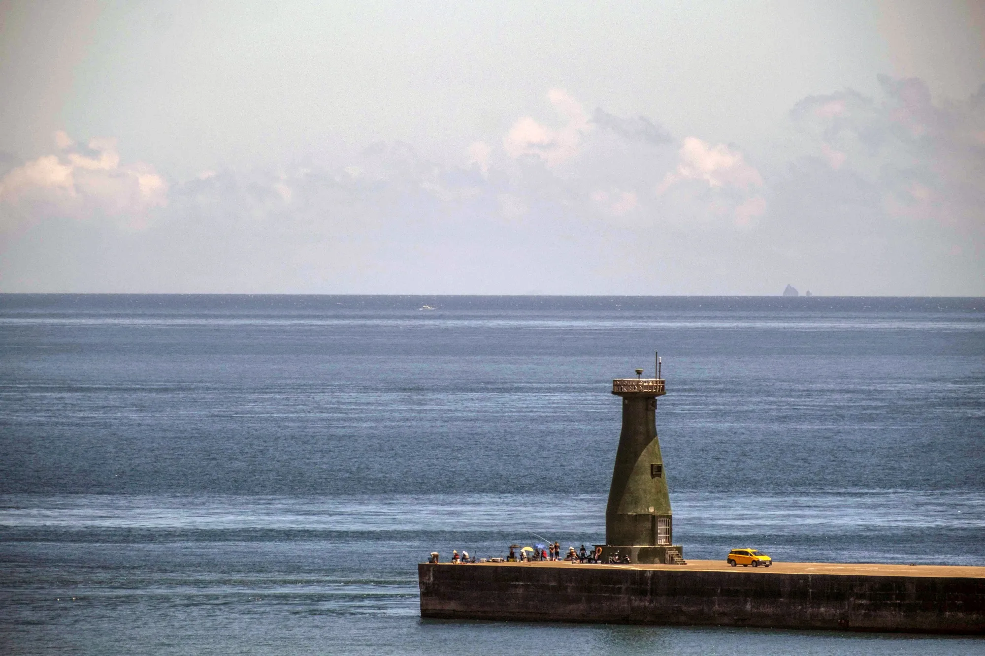 A lighthouse in Keelung, Taiwan, on August&nbsp;4.