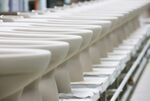 Lixil Corp. Inax branded toilet bowls at the company's plant in Tokoname, Aichi Prefecture, Japan.