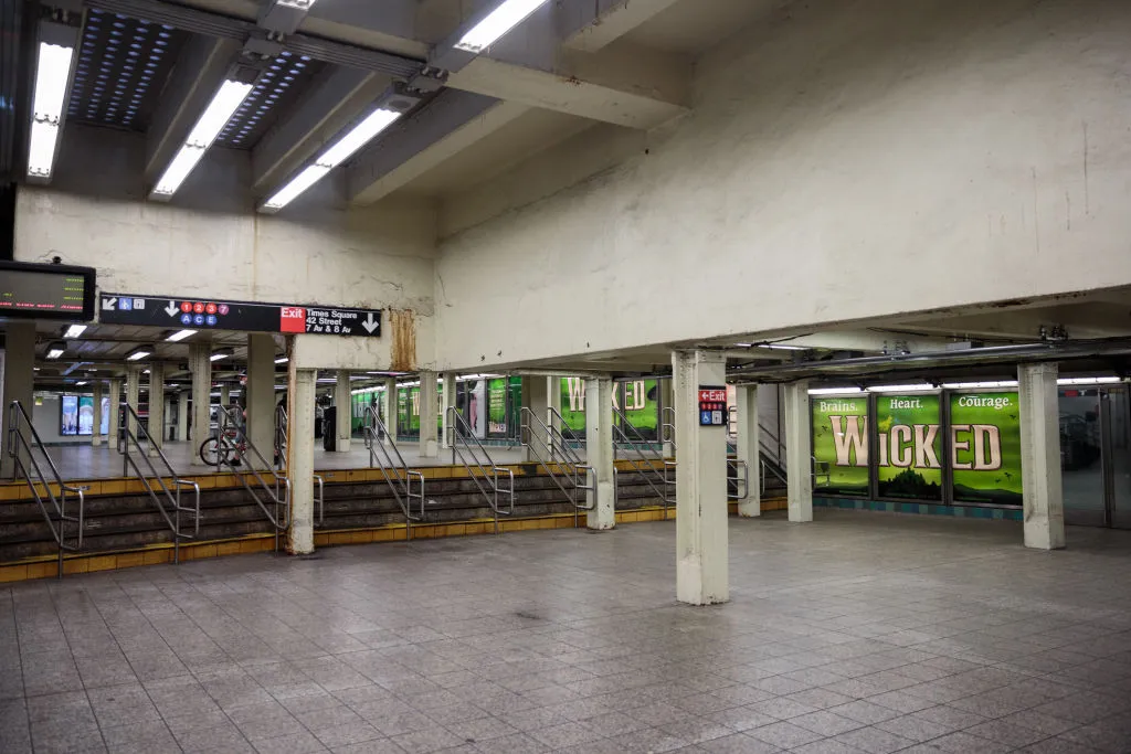 Times Square subway station at rush hour. Now what?