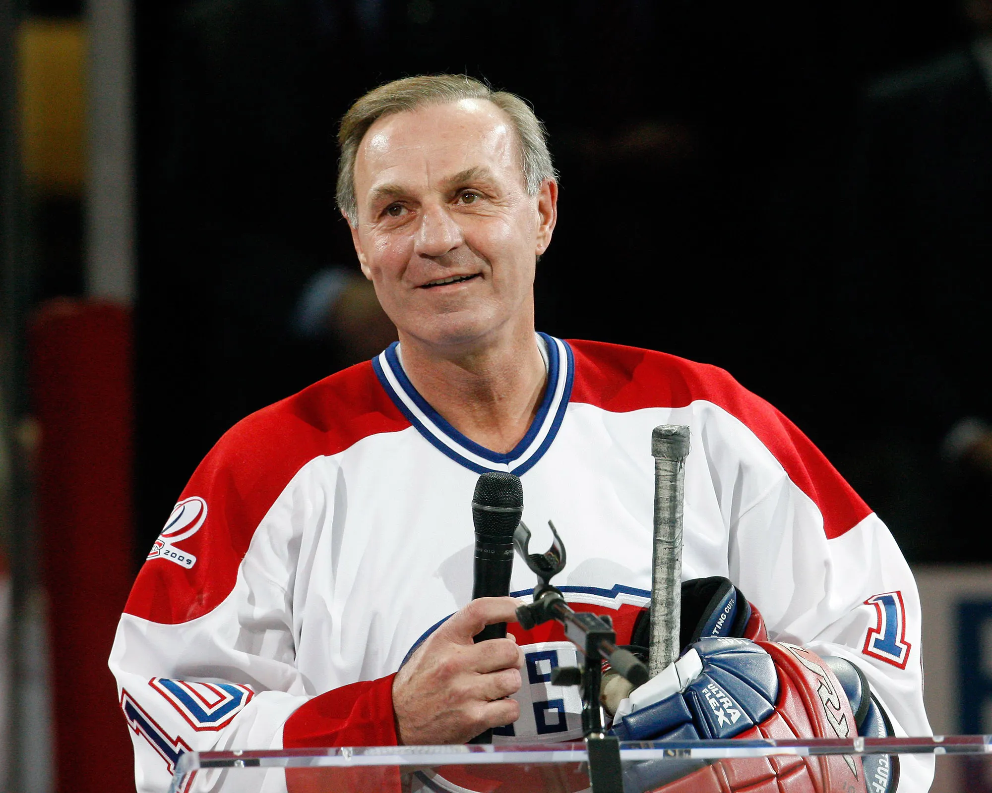 Guy Lafleur&nbsp;at the Bell Centre in Montreal, Quebec, 2009.&nbsp;