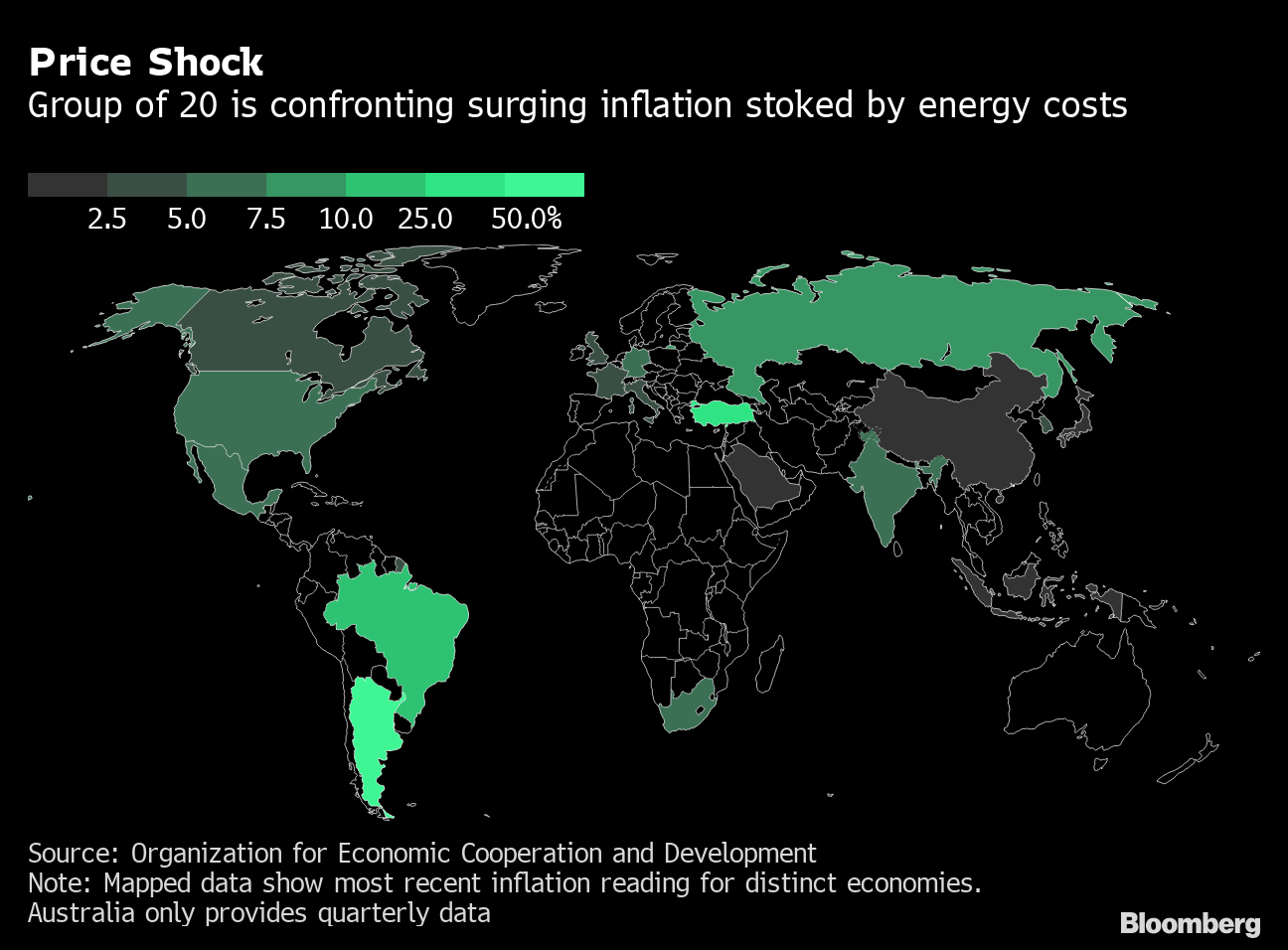 World&#39;s Top Economies Confront Inflation, Disease, War: Eco Week