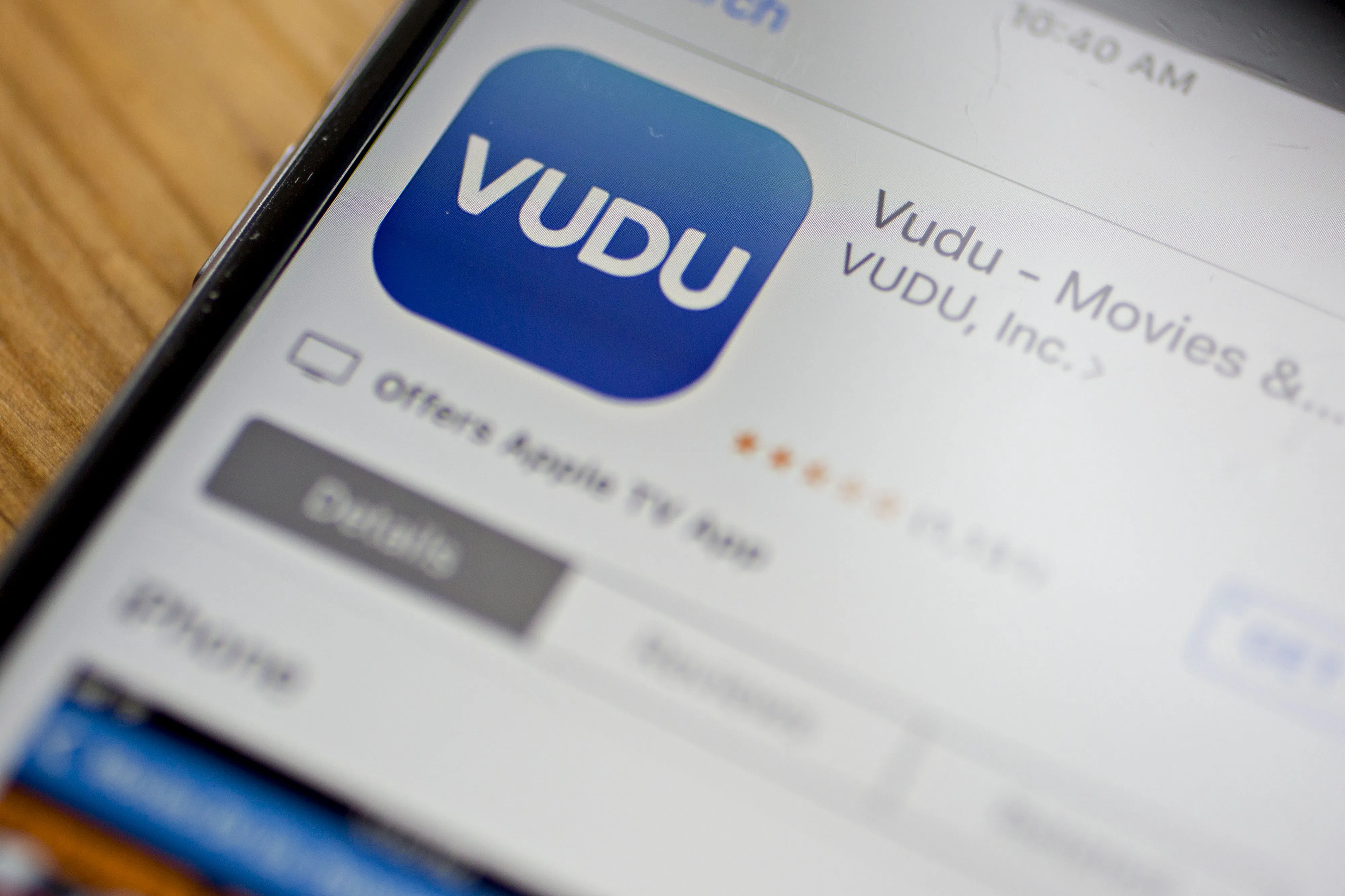 The Vudu app