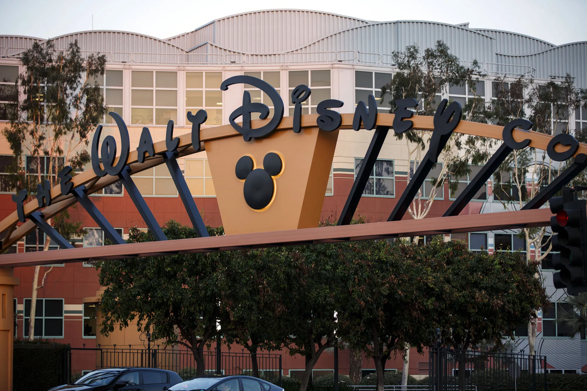The entrance to The Walt Disney&nbsp;Studios in Burbank, California.