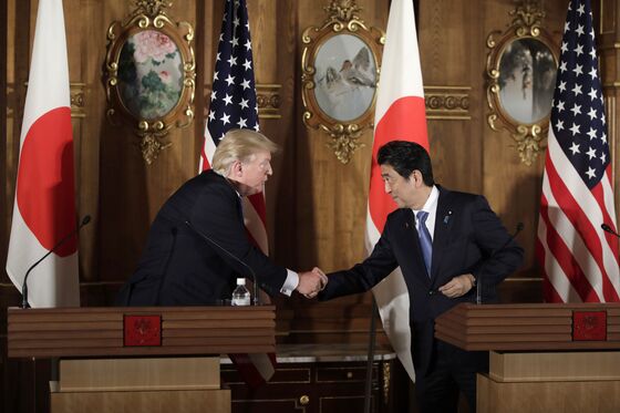 Trump Offers Praise for Abe as Leaders Plan Call for Next Week