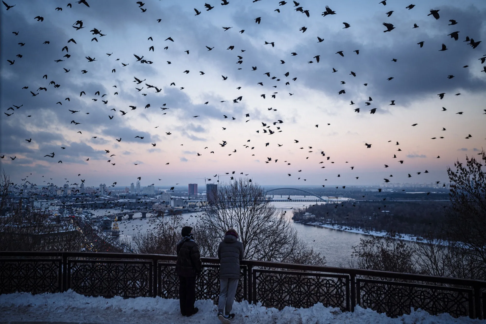 The Kyiv skyline.