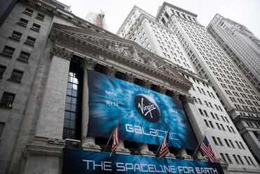 Trading On The Floor Of NYSE As Virgin Galactica Releases IPO 