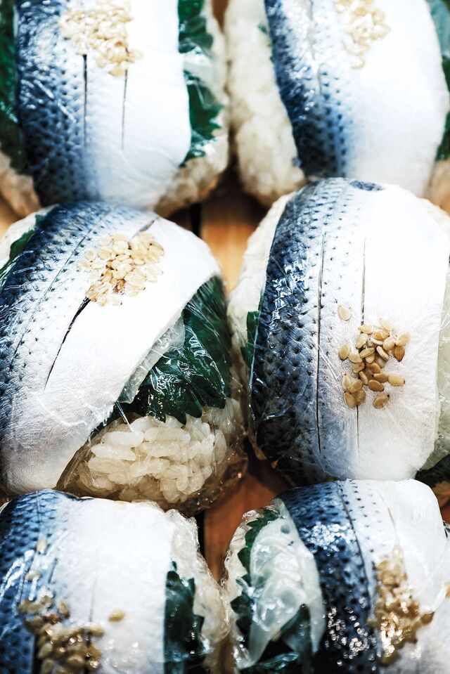 Rice balls in Shinjuku Station