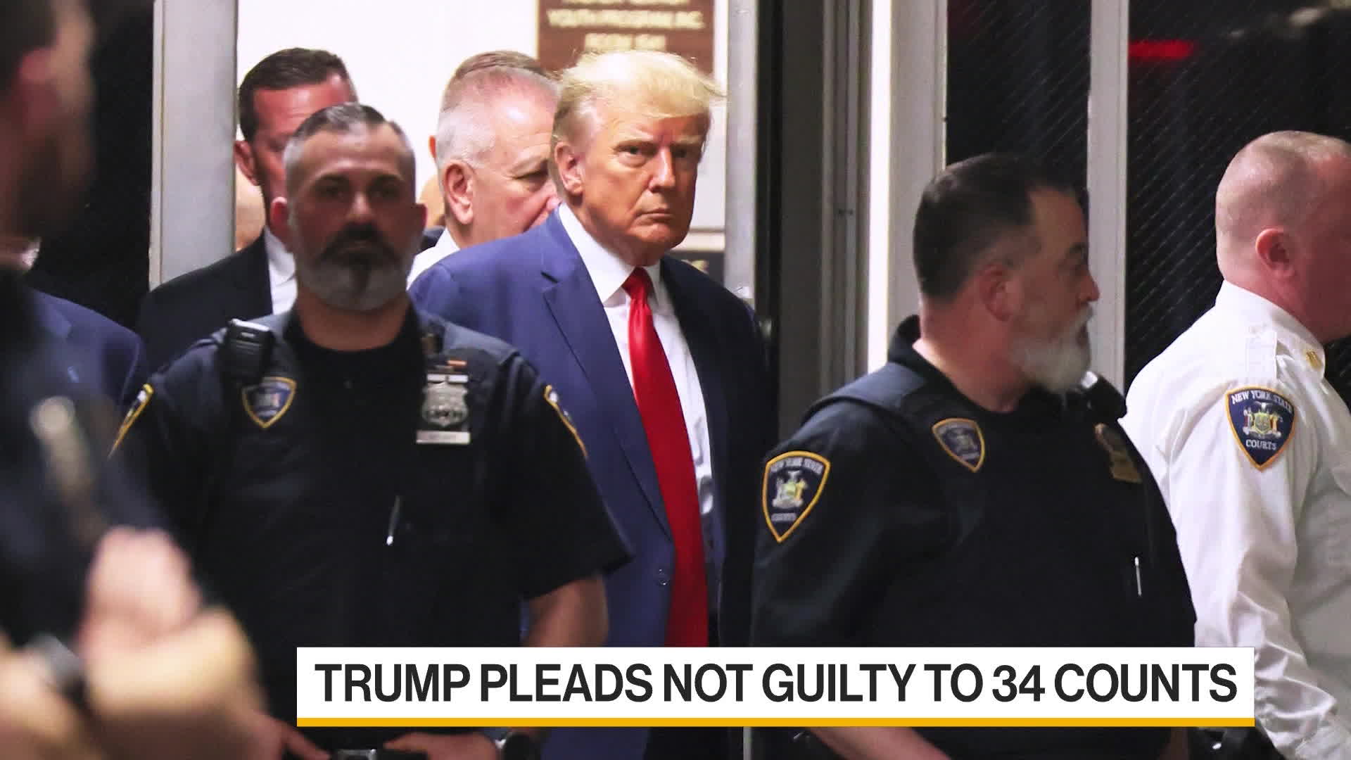 Watch Trump Pleads 'Not Guilty' To His Indictment - Bloomberg