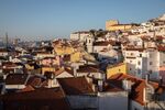 Residential buildings&nbsp;in the Alfama district of Lisbon, Portugal.