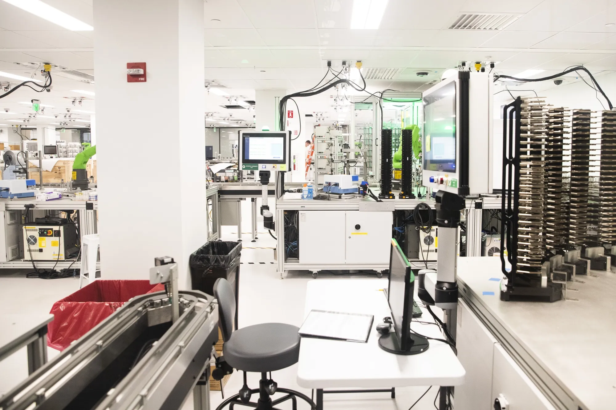 Lab space at the Ginkgo Bioworks offices in Boston, Massachusetts.
