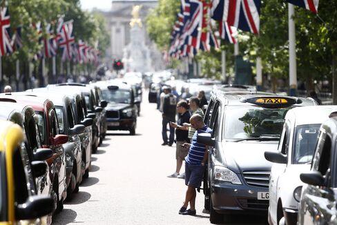 London Taxi Drivers Protest