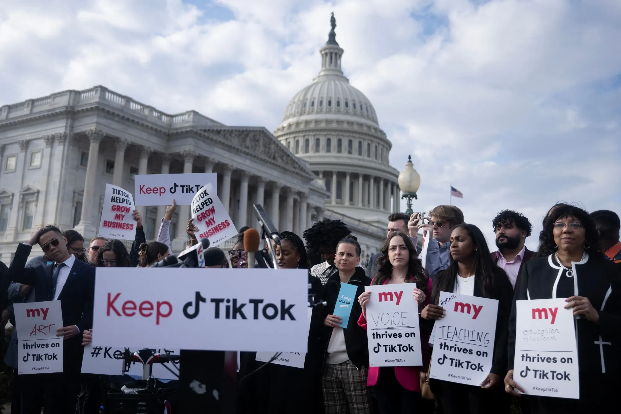 Trump TikTok Deal Talks Update: What's the Latest on the Future of TikTok in the US? 3 TikTok logo with data streams