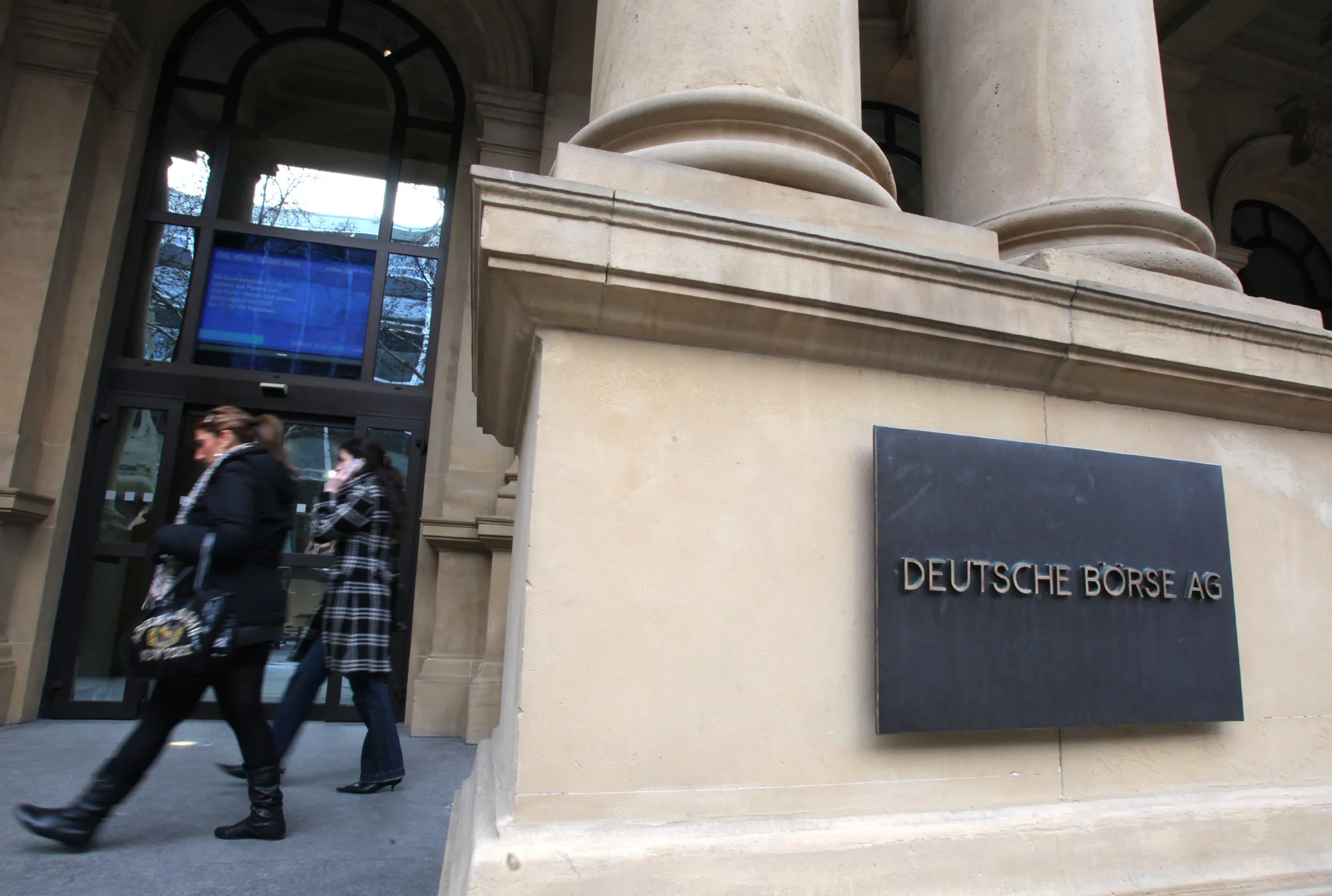 First Day Of Trading In 2010 At Frankfurt Stock Exchange