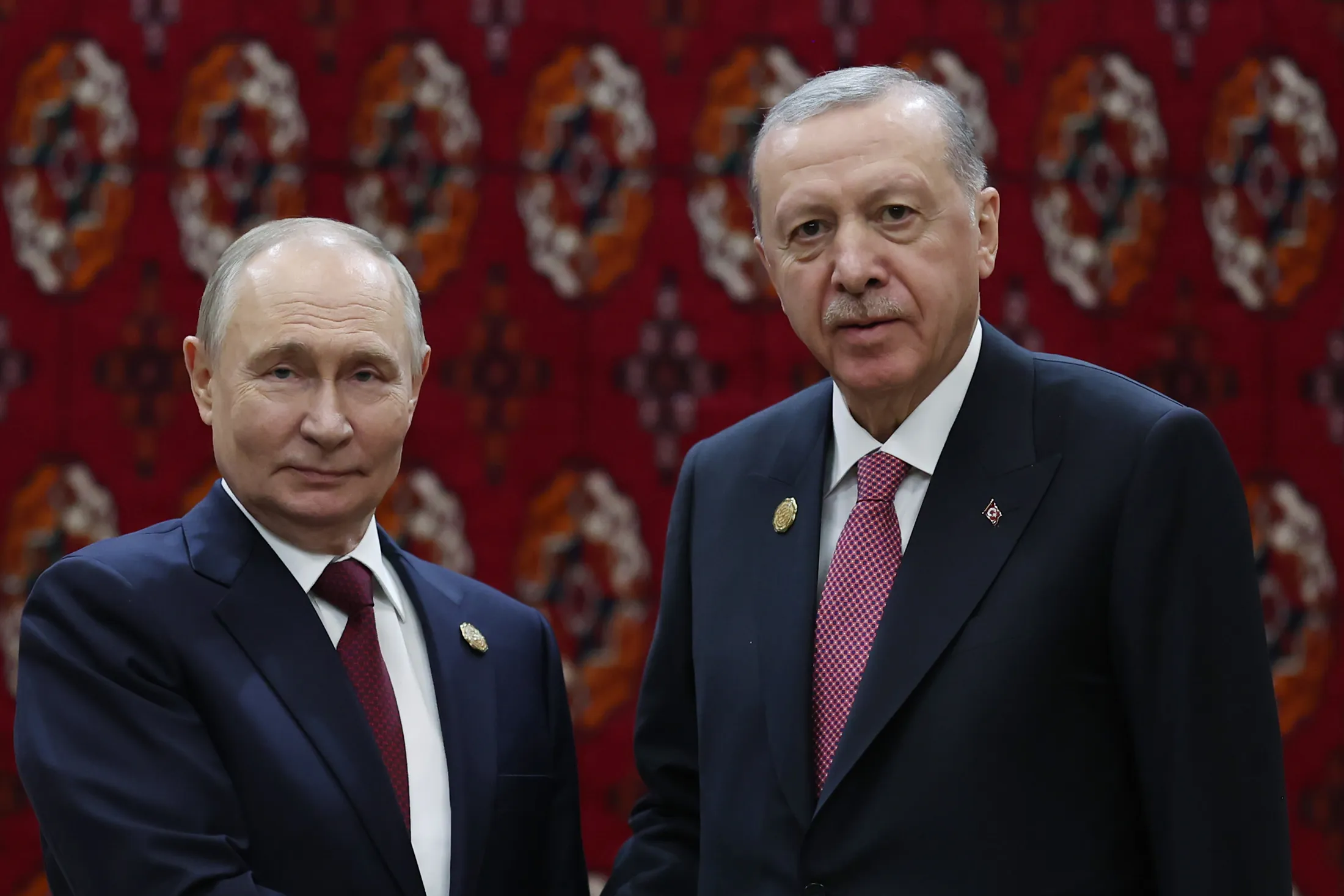 Recep Tayyip Erdogan and Vladimir Putin, in this photo released by the Turkish Presidency on Dec. 12 Recep Tayyip Erdogan and Vladimir Putin, in this photo released by the Turkish Presidency on Dec. 12