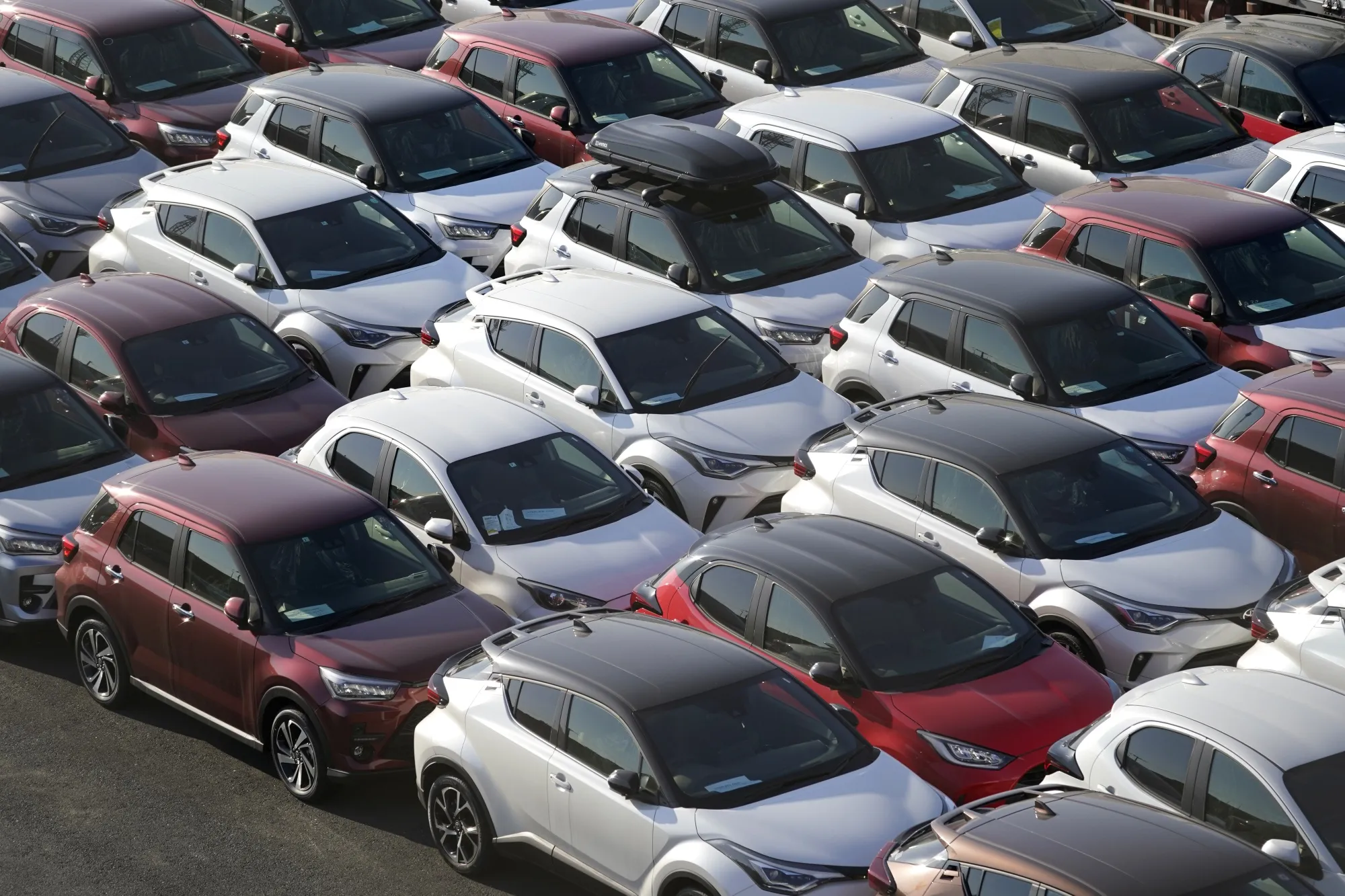 Vehicle Shipment at Yokohama Port Ahead of Auto Companies Earnings
