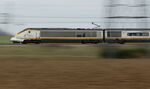 A Eurostar Train en route for London, just north of Paris