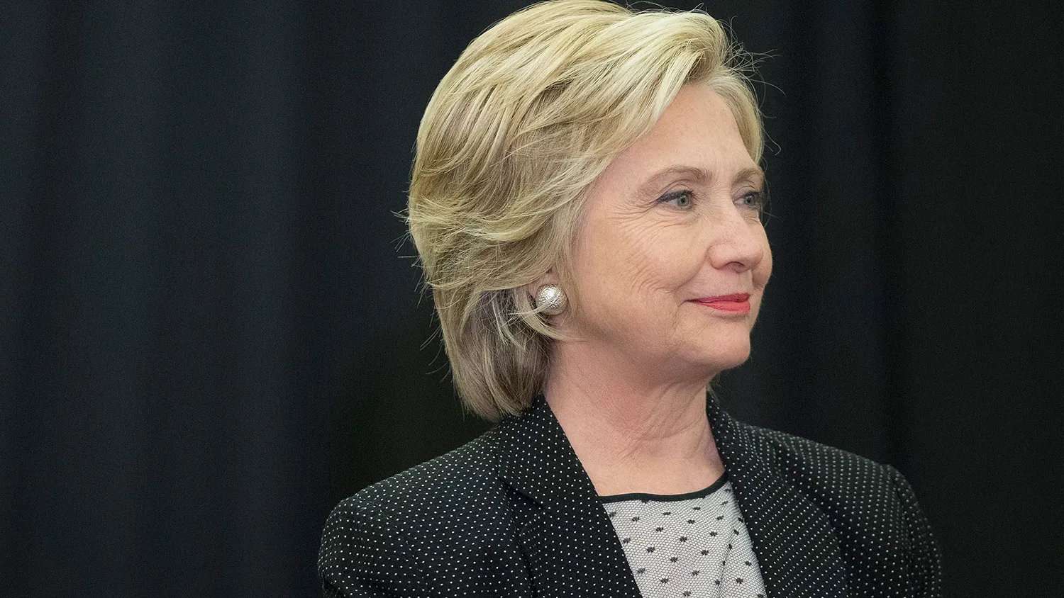 Democratic presidential candidate Hillary Clinton waits to be introduced at a campaign event at the University of Wisconsin-Milwaukee on September 10, 2015 in Milwaukee, Wisconsin.
