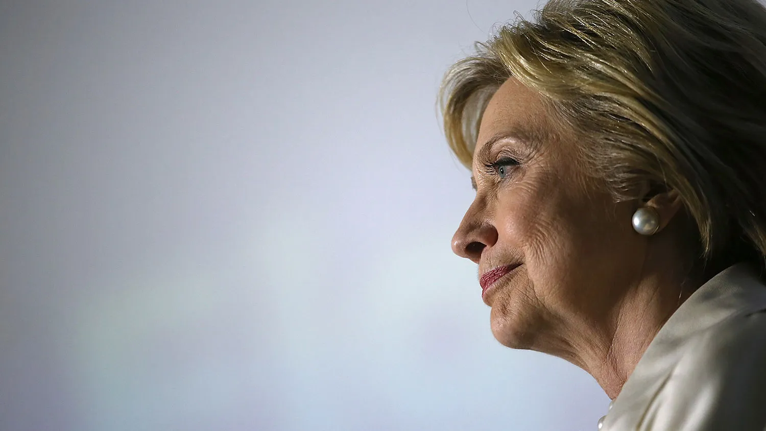 Democratic presidential candidate Hillary Clinton speaks at a debate watch party on April 14, 2016, in New York City.
