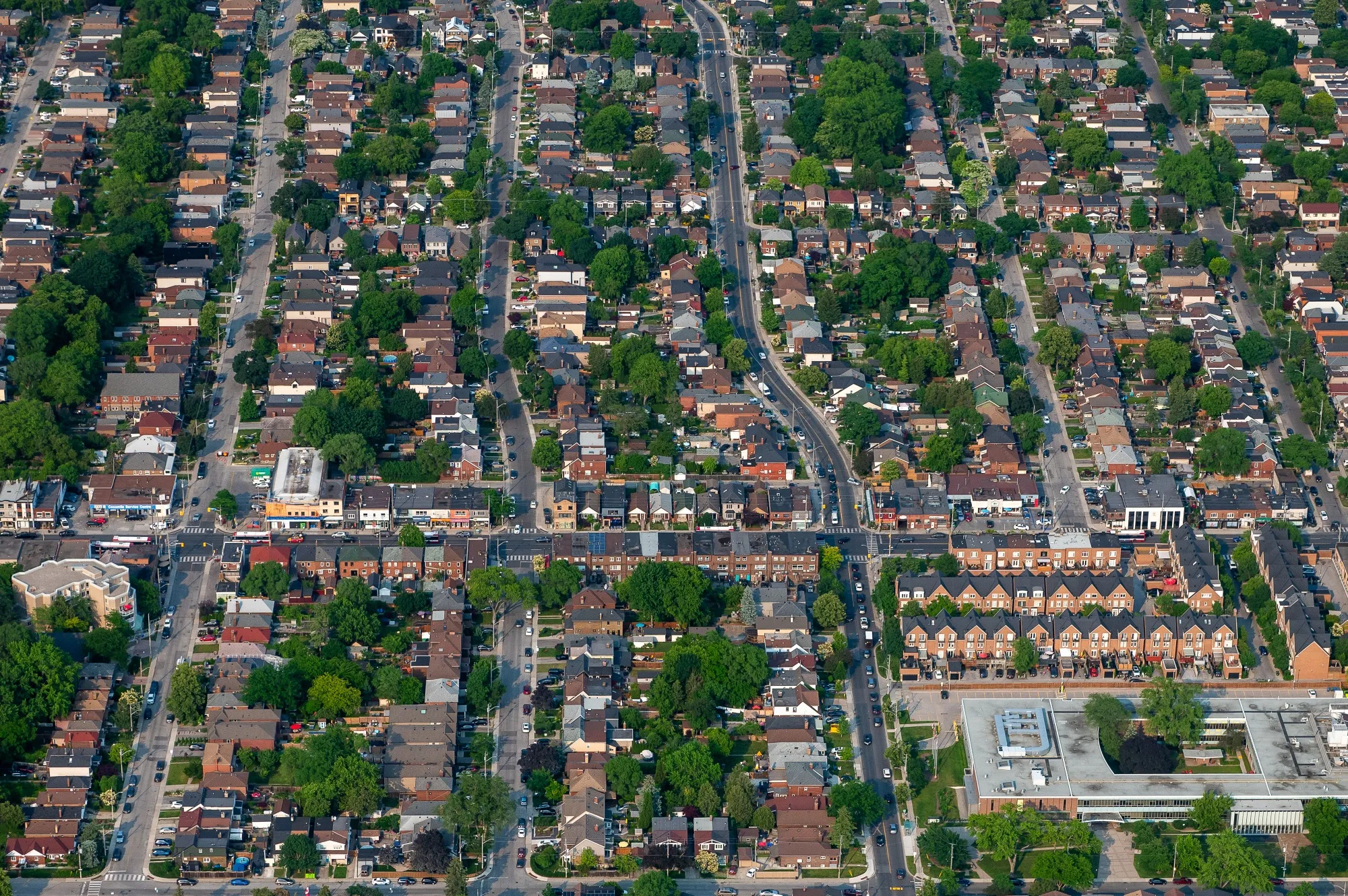 Homes in Toronto, Ontario, Canada.