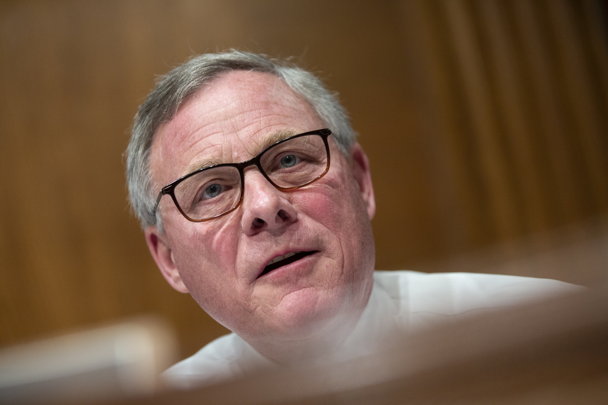 Senator Richard Burr, a Republican from North Carolina, speaks during a U.S. Senate Committee on Health, Education, Labor, and Pensions hearing at the U.S. Capitol in Washington on&nbsp; March 3, 2020.&nbsp;