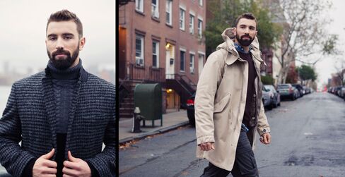 "Winter is fun because you get to layer and bundle up," says Leddy. "I'm really into wearing big sweaters and jackets."