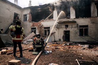 Russian Attack Drones Strike Kindergarten In Sumy