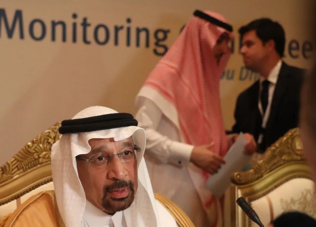 Khalid al-Falih in Abu Dhabi on Nov. 11,