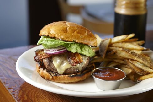 The bacon cheeseburger at Salt's Cure.