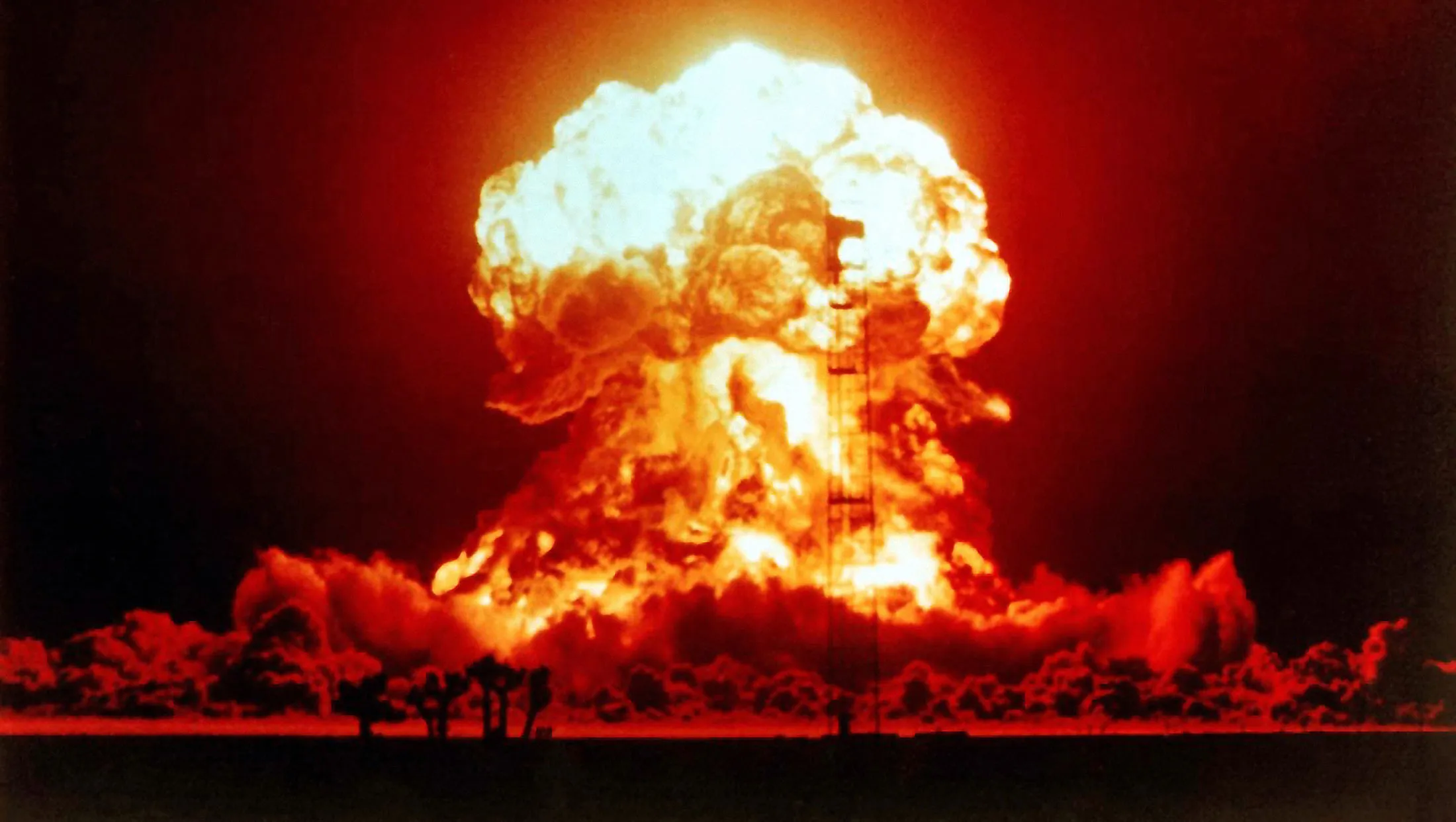 The Priscilla nuclear test, part of Operation Plumbbob, 1957.&nbsp;